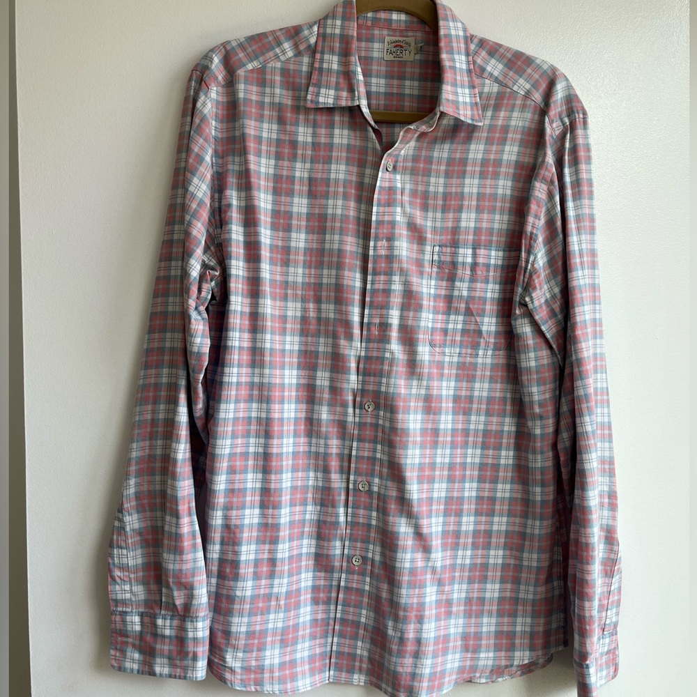 Faherty Plaid Button Down Shirt